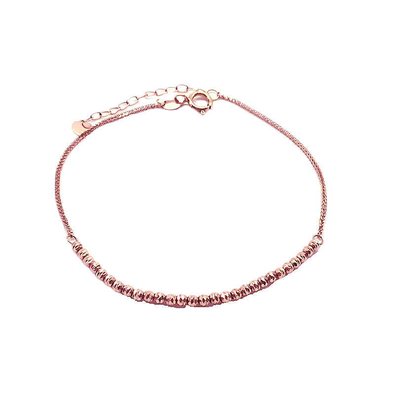 翁氏珠宝  紫金585紫金手链14K玫瑰金首饰正品14K彩金不褪色保证 - 图3