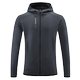 Men's running and fitness hooded fleece sports jacket