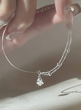 女双层手链轻奢小众闺蜜手镯礼物