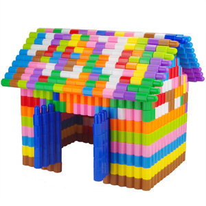 儿童塑料拼装子弹头积木