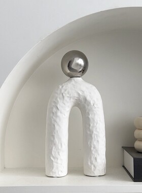 ins风陶瓷小花瓶摆件高级感装饰