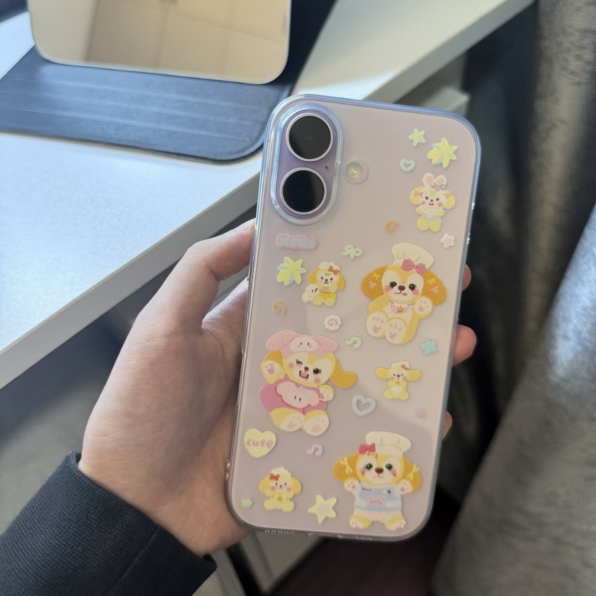 适用iphone17手机壳新款卡通苹果17pro高级感软壳ip17保护套16pro个性15/14防摔17pormax趣味可爱小熊插画 - 图1