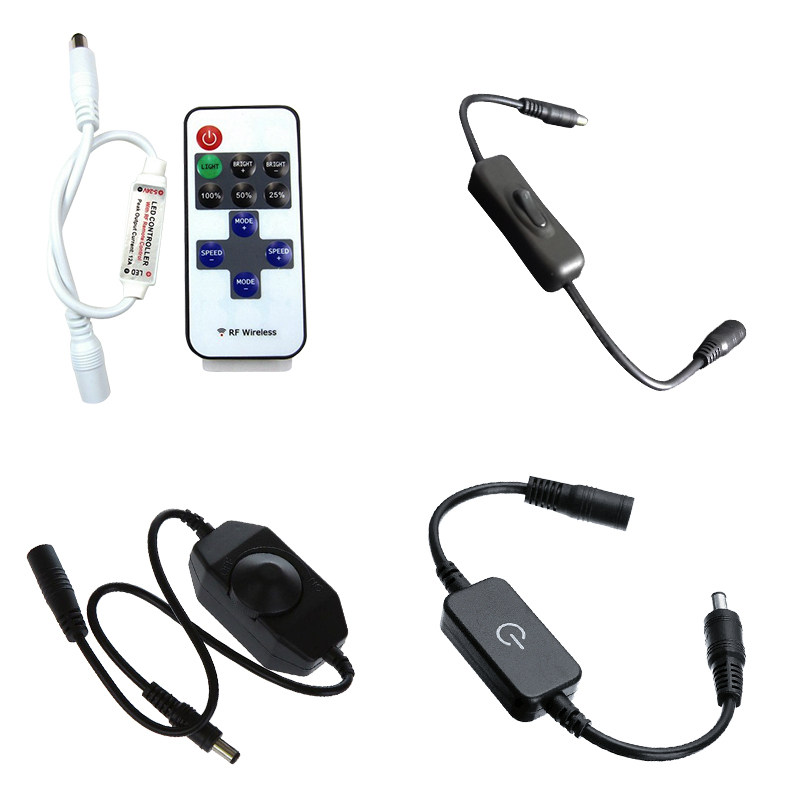 LED灯带单色遥控灯条迷你控制器 5V12V无极30A调光器DC头触摸开关,淘宝优惠券,粉丝福利购,淘宝优惠卷