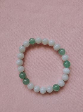 手串卡8mm左右 天然和田玉东陵玉