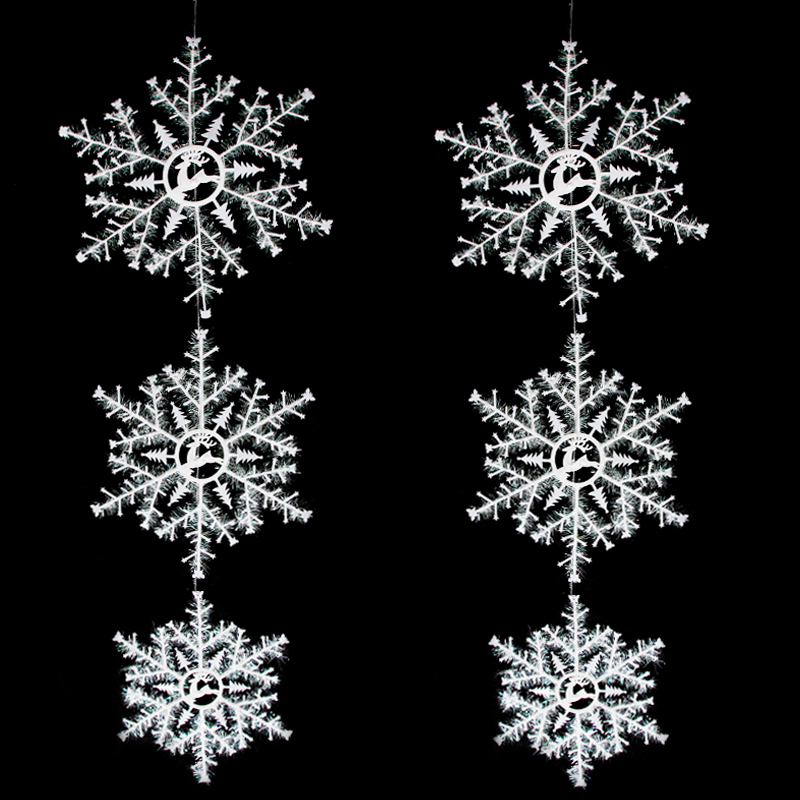 Christmas Decorations Snowflakes String Bag Hanging A Christmas Decorations Snowflakes String Bag Hanging A Plane Flying Deer Snowflake Window Stickers Pendant In Price