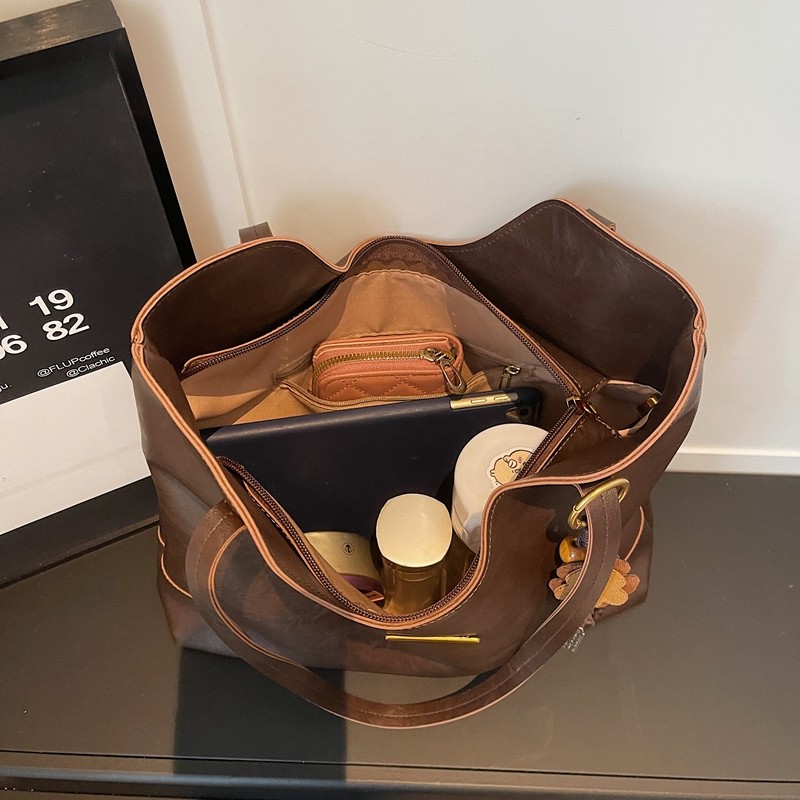 高级感复古托特包包女2026新款大容量妈妈包通勤百搭手提单肩大包,淘宝优惠券,粉丝福利购,淘宝优惠卷