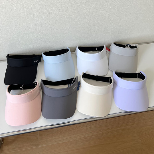 2025新款运动鸭舌空顶帽夏季冰丝防晒帽男女户外跑步网球遮阳帽子