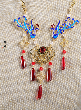 项圈项链唐风珍珠凤凰项圈