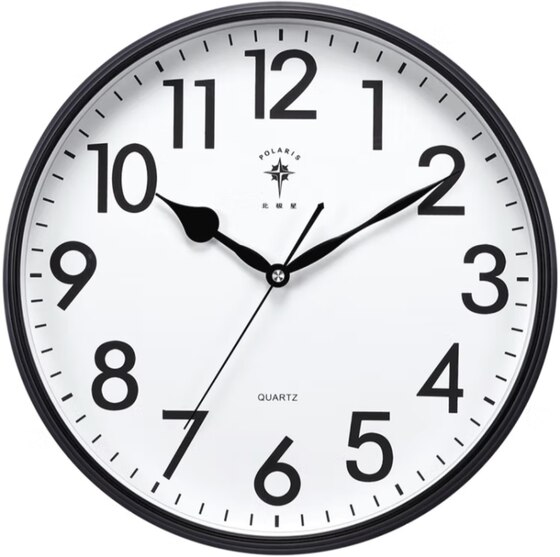 Polaris wall clock modern simple wall clock living room office clock fashion creative quartz clock 14 inch 2788 black