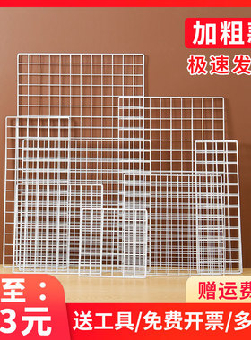 ins 铁丝网格照片墙装饰挂墙网红房间宿舍娃娃墙展示架铁艺置物架