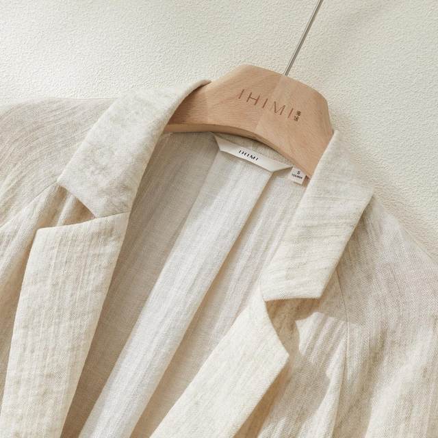 IHIMI Haimi ອອກແບບ blazer linen