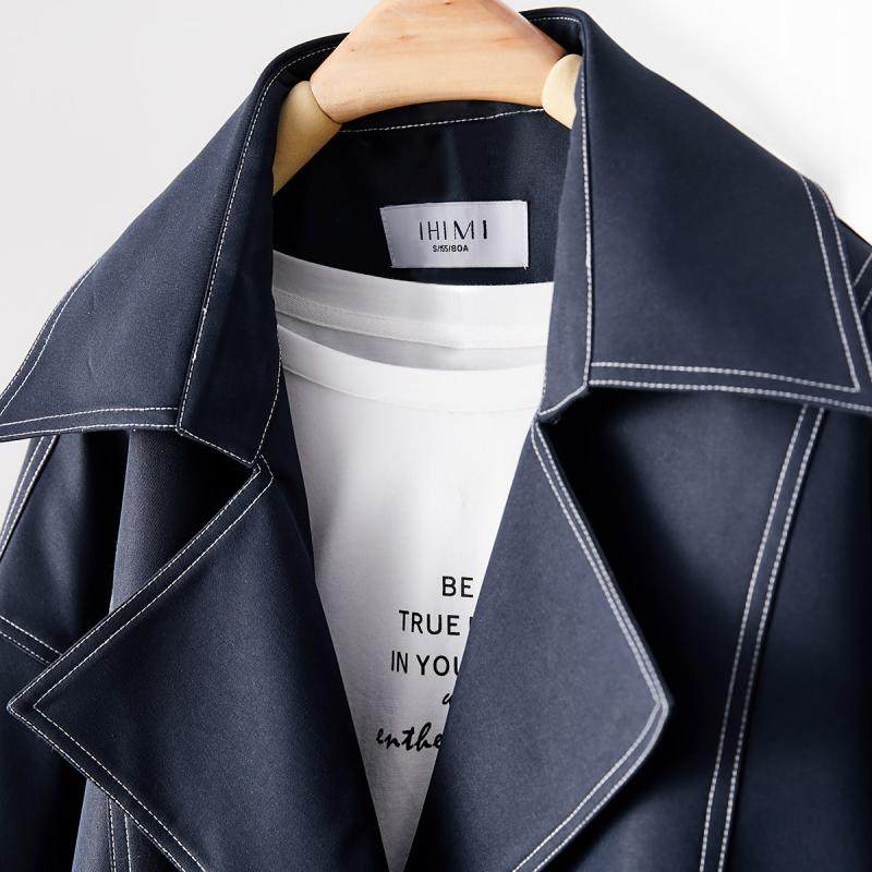 IHIMI薄款爆款风衣女士2025秋装新款上衣小个子夹克外套女春秋款,淘宝优惠券,粉丝福利购,淘宝优惠卷