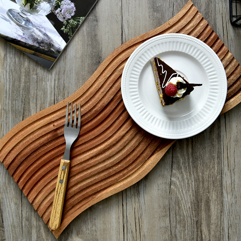 乌檀木多用途托盘香薰木摆件拍照道具餐盘下午茶盘甜品台面包板,淘宝优惠券,粉丝福利购,淘宝优惠卷