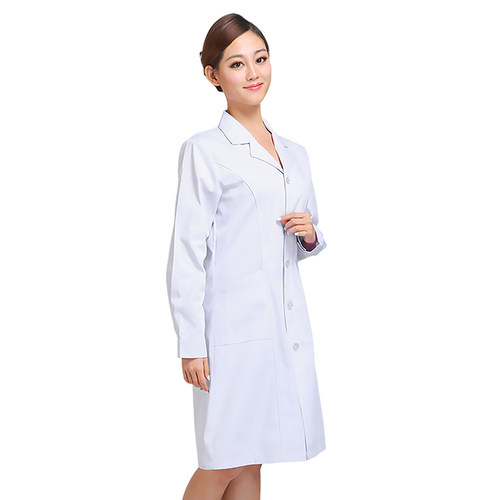 医护之星白大褂工作服女医生长袖短袖医学生医师服实验服室大衣 - 图0