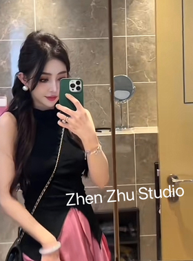 Zhenzhu Studio C27 夏日清甜~荷叶边半身裙 时尚气质度假 DC2704