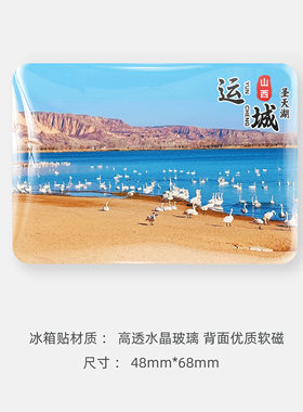 山西运城旅游文创冰箱贴鹳雀楼