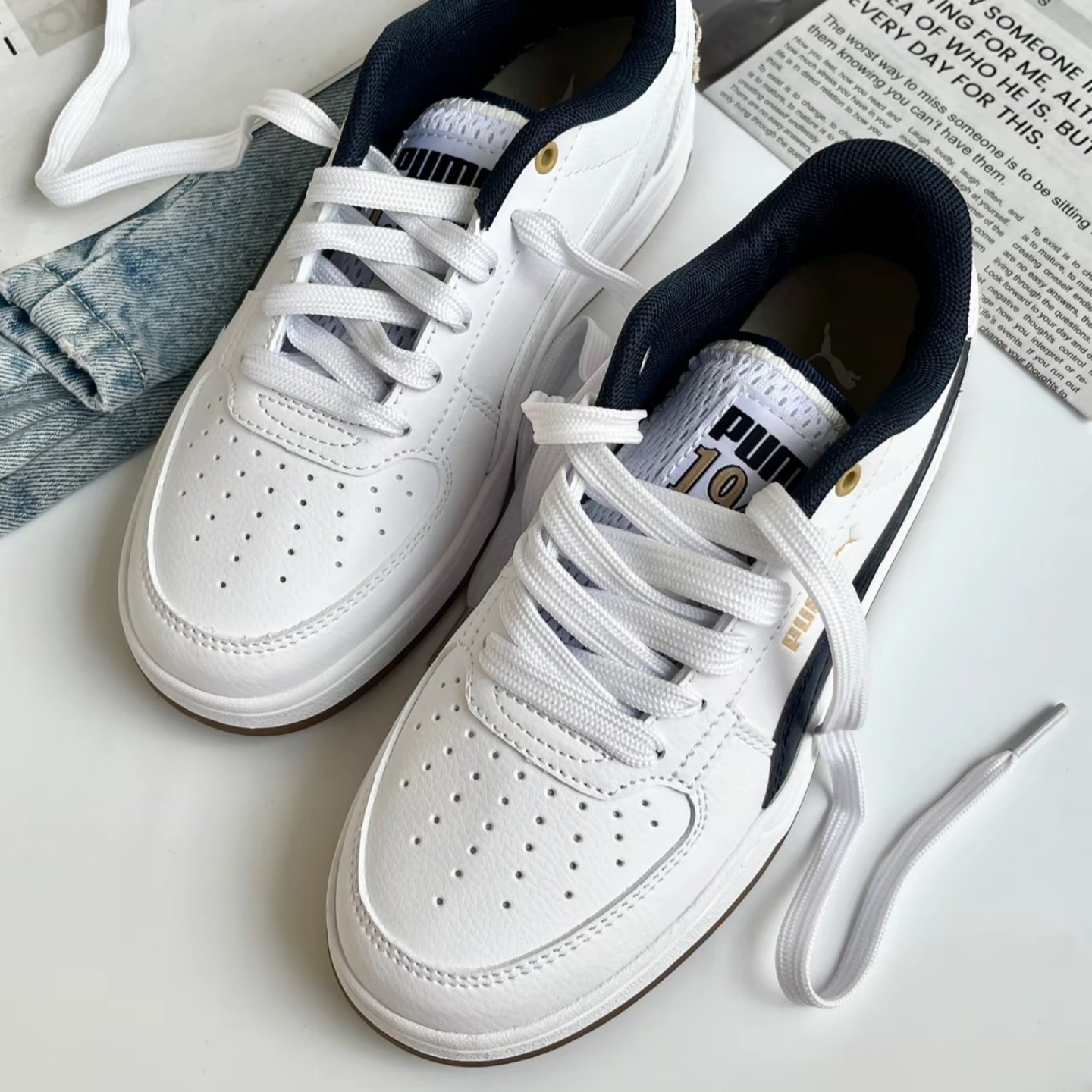 Puma/彪马 Caven 2 防滑耐磨 舒适百搭 复古 轻便透气 运动板鞋 - 图3