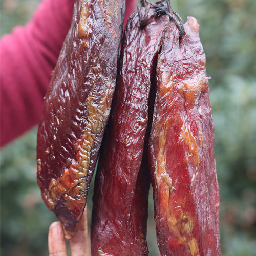 舌尖上的中国腊牛肉干 正宗柴火烟熏农家自制川味黄牛肉农家秘制 - 图0