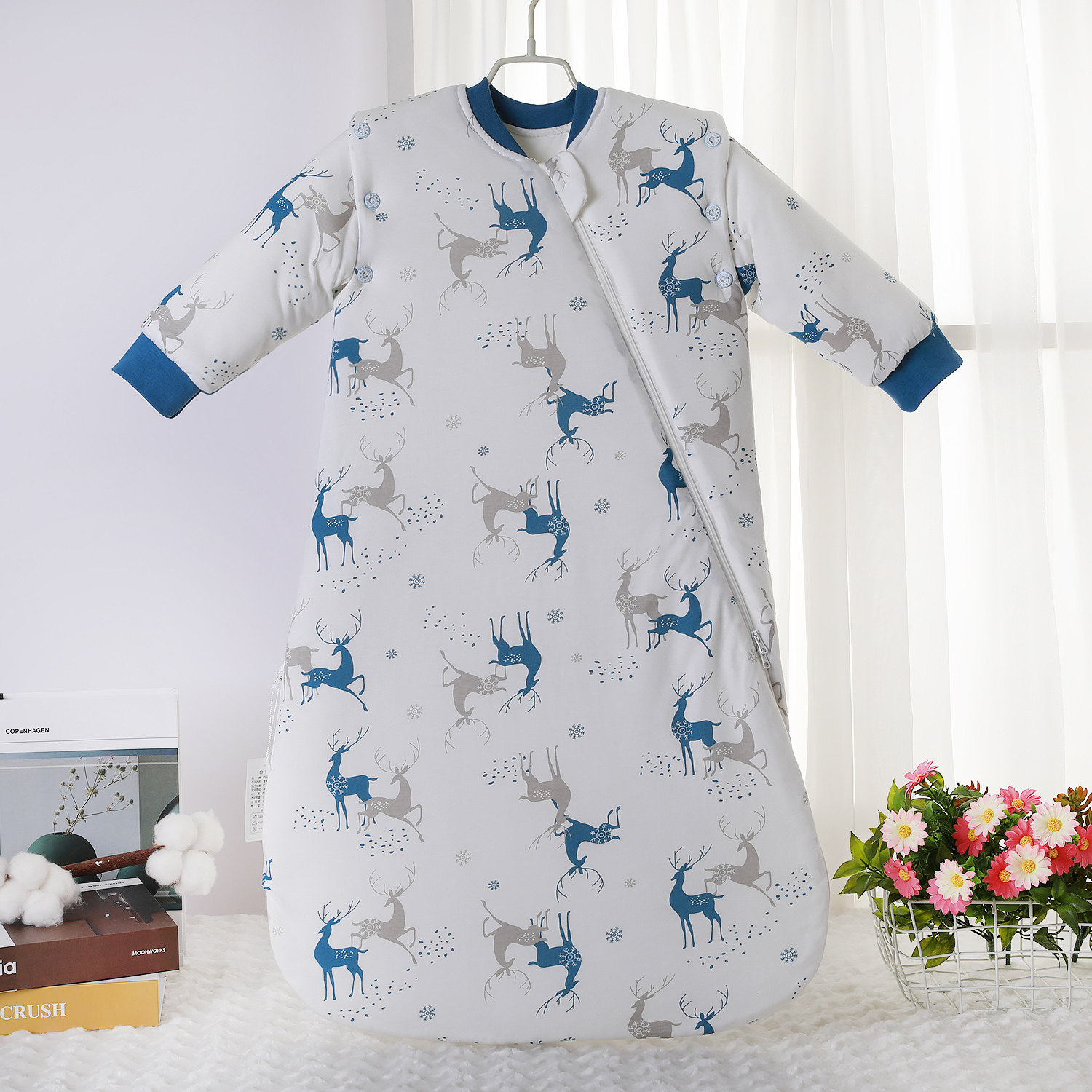 婴儿睡袋春秋冬款中厚宝宝儿童保暖一体式新生儿蘑菇防踢被0-1岁,淘宝优惠券,粉丝福利购,淘宝优惠卷