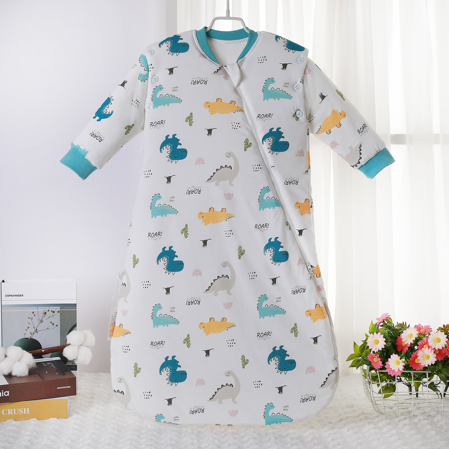 婴儿睡袋春秋冬款中厚宝宝儿童保暖一体式新生儿蘑菇防踢被0-1岁,淘宝优惠券,粉丝福利购,淘宝优惠卷