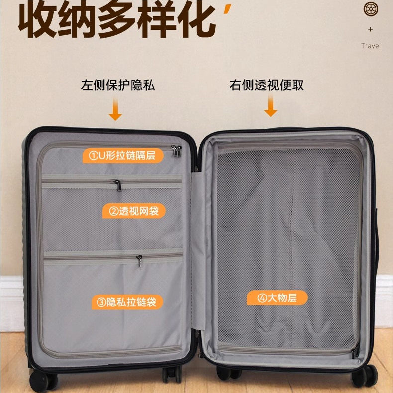 欧米OMI行李箱可扩展多功能旅行箱大容量拉杆箱登机密码箱新款潮,淘宝优惠券,粉丝福利购,淘宝优惠卷