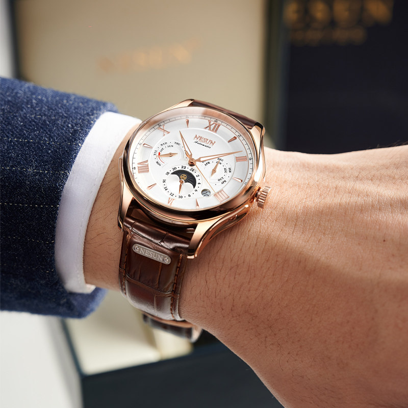 2020新款正品尼尚男士男全机械表 nesun尼尚国产腕表