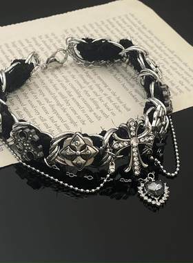 【哥特朋克风】十字架项圈脖子