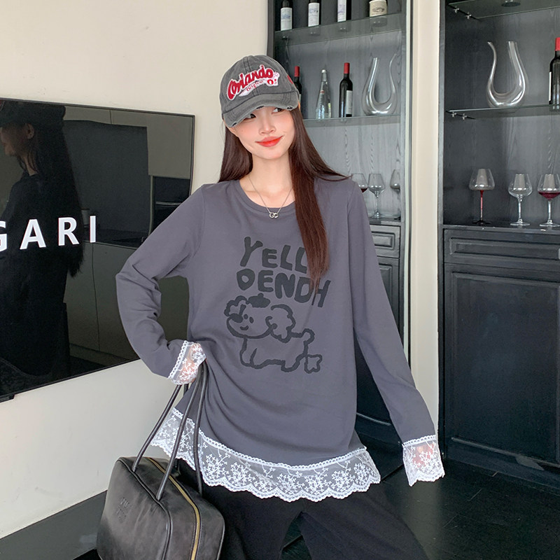 小吉家大码女装冬季双面德绒加厚韩系圆领印花长袖T恤内搭上衣女,淘宝优惠券,粉丝福利购,淘宝优惠卷