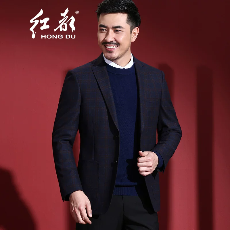 Шерстяной классический пиджак костюма, slim fit