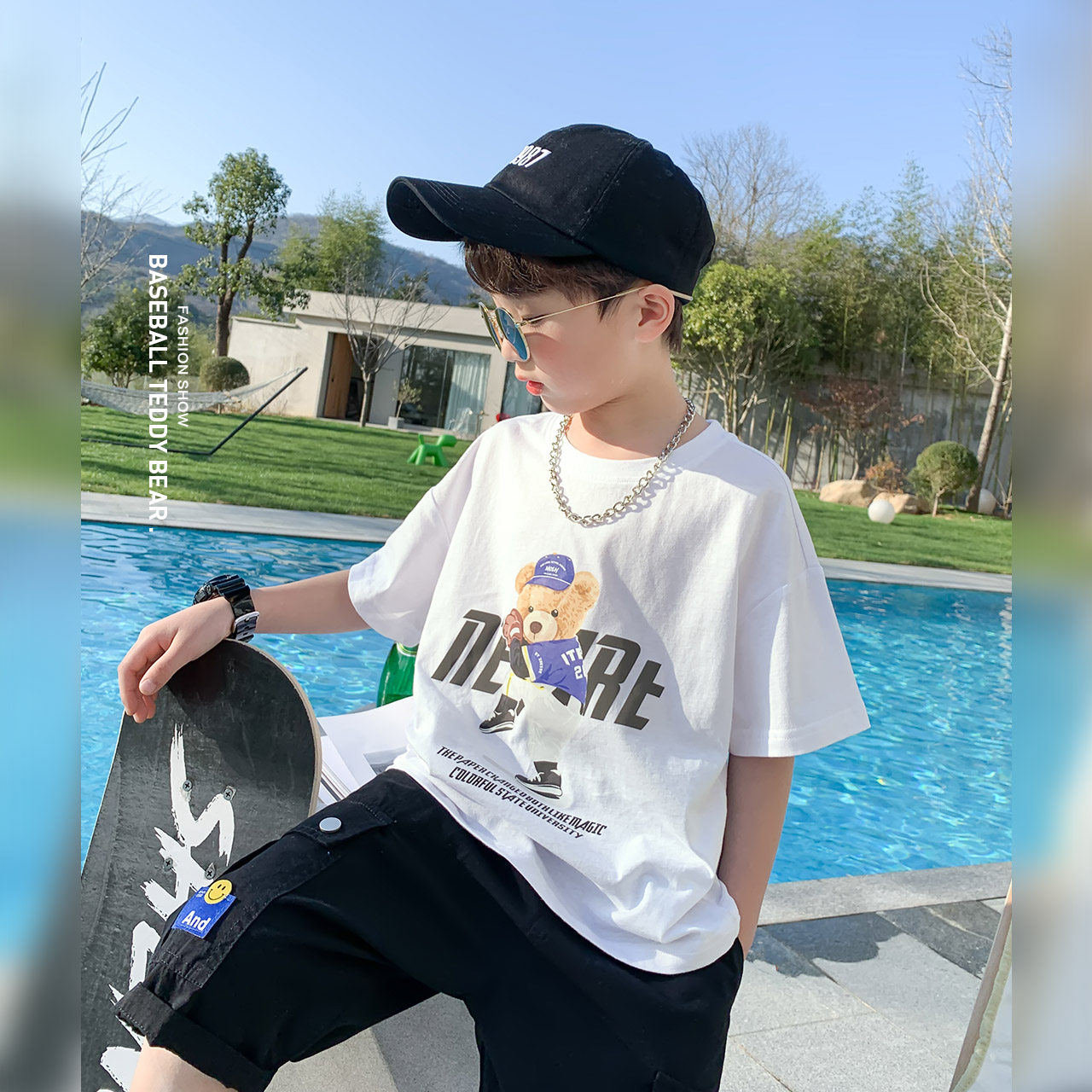 左西男童短袖夏装儿童衣服2022 t恤 左西T恤