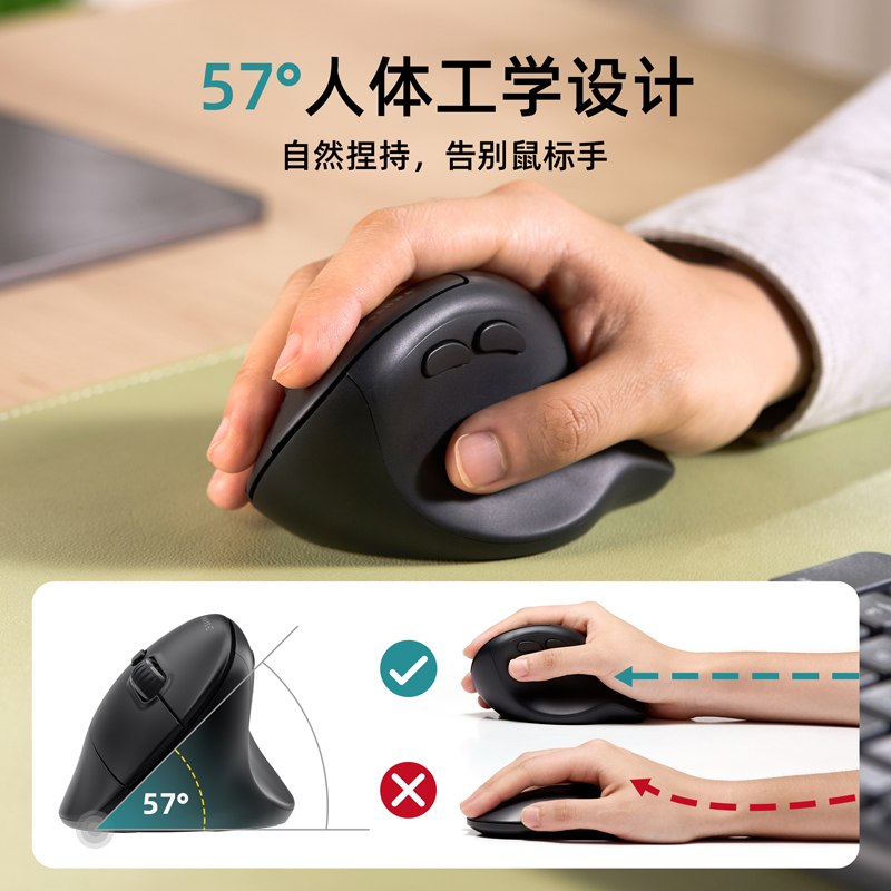 Sanye SANWA Ergonomic Wireless Bluetooth Mouse