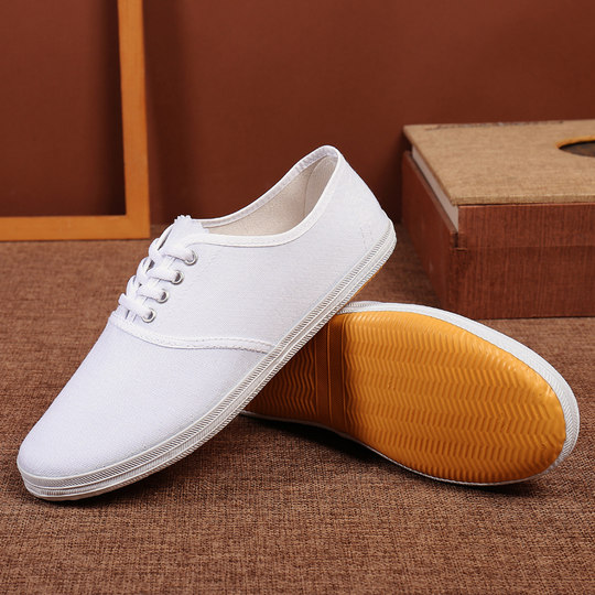 Old Beijing 1980s nostalgic shoes canvas shoes white cloth shoes vintage white sneakers Qingdao small white shoes women's versatile