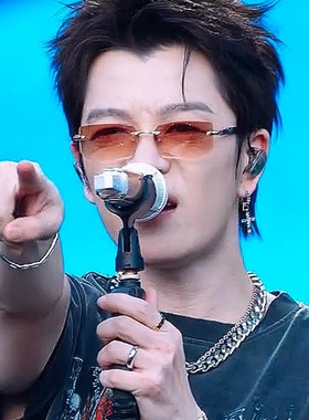 王栎鑫同款百搭墨镜男款痞帅复古茶色无框切边防紫外线太阳眼镜女