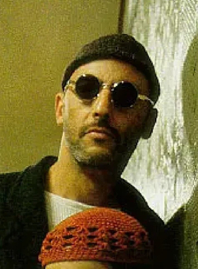 TR90偏光莱昂同款圆框墨镜男款开车专用偏光太阳眼镜个性百搭眼镜