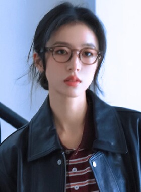 周雨彤同款冷茶色TR90近视眼镜框女可配度数防蓝光素颜小脸小镜架