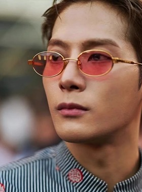 王嘉尔同款百搭墨镜男款潮流高级欧美小框太阳眼镜巴黎春夏男装秀