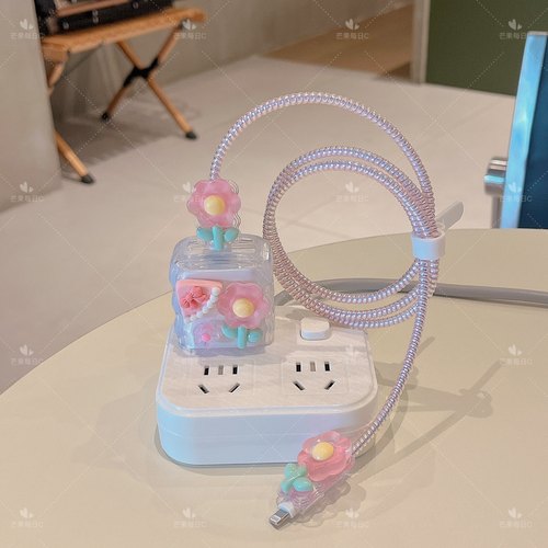 数据线保护套20w适用苹果17充电器iPhone14 13promax女15快充16壳 - 图3