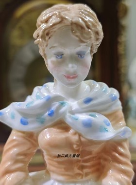英国原产Royal worcester精骨瓷乡村系列农场主夫人瓷偶中古限量