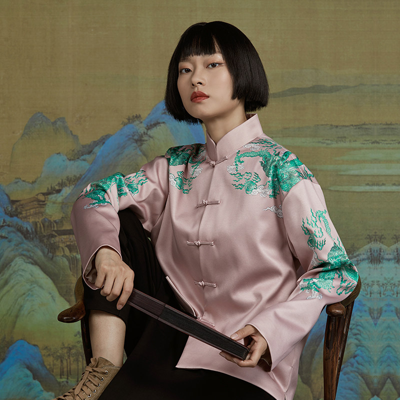 recluse龙翼/中国风复古印花设计 recluse上衣