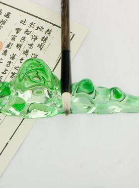 琉璃小墨碟笔舔书法国画专用墨蝶墨水碟墨汁碟墨汁多功能文房四宝