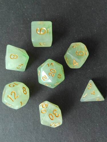 dnd多面数字骰子7粒套装coc跑团4 6 8 10 12 20面色子龙与地下城 - 图2