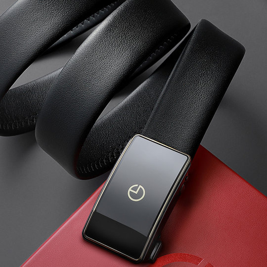 Goldlion Herren-Gürtel aus echtem Leder mit automatischer Schnalle im Business-Stil