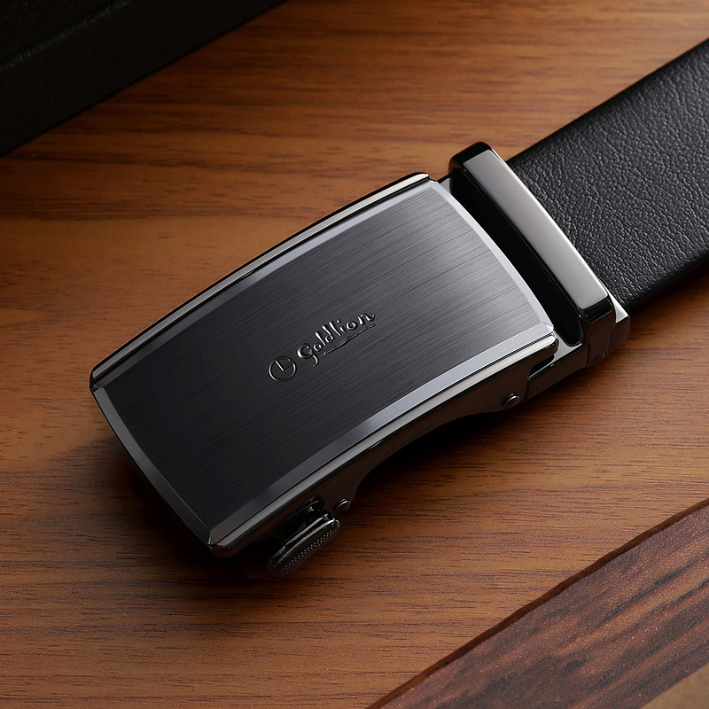 金利来皮带男士新款拉丝自动扣头层真牛皮商务经典正装男款裤腰带,淘宝优惠券,粉丝福利购,淘宝优惠卷