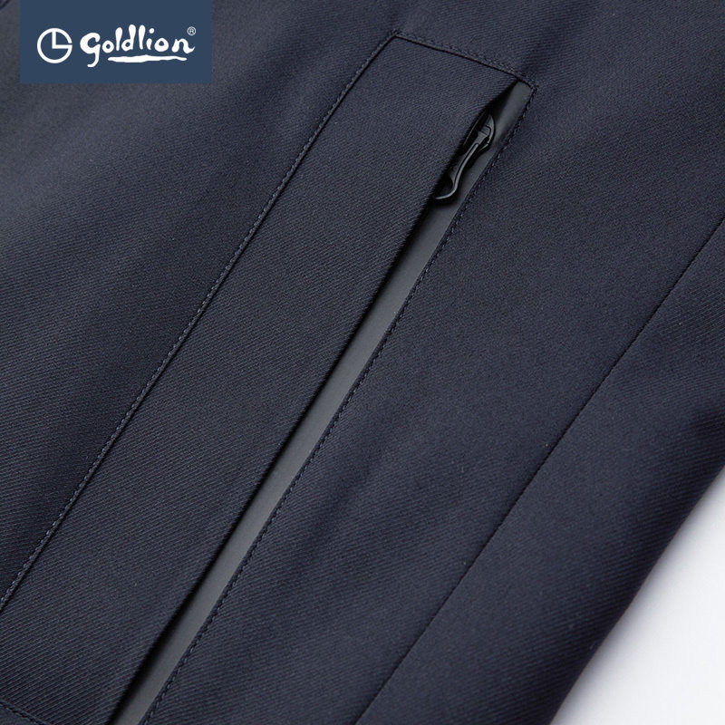 金利来秋冬新款男士羽绒服白鹅绒立领连帽中长款时尚百搭商务外套