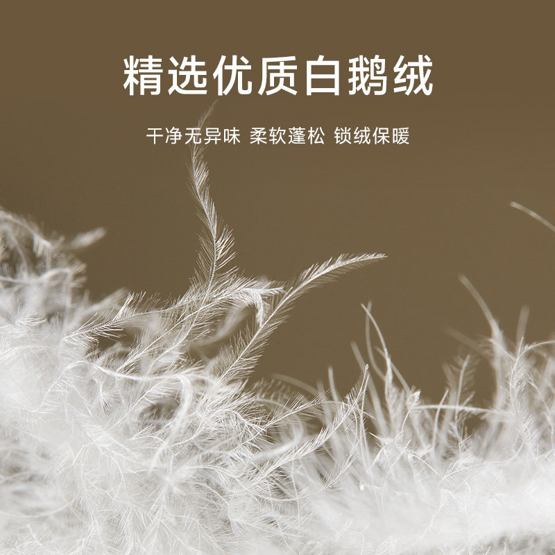 金利来秋冬新款男士羽绒服白鹅绒立领连帽中长款时尚百搭商务外套