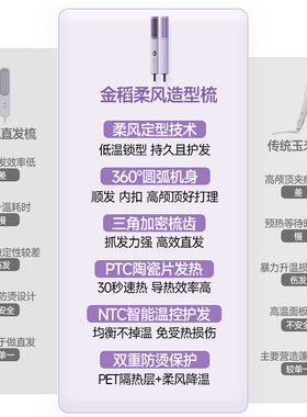 金稻柔风直发梳低温护发