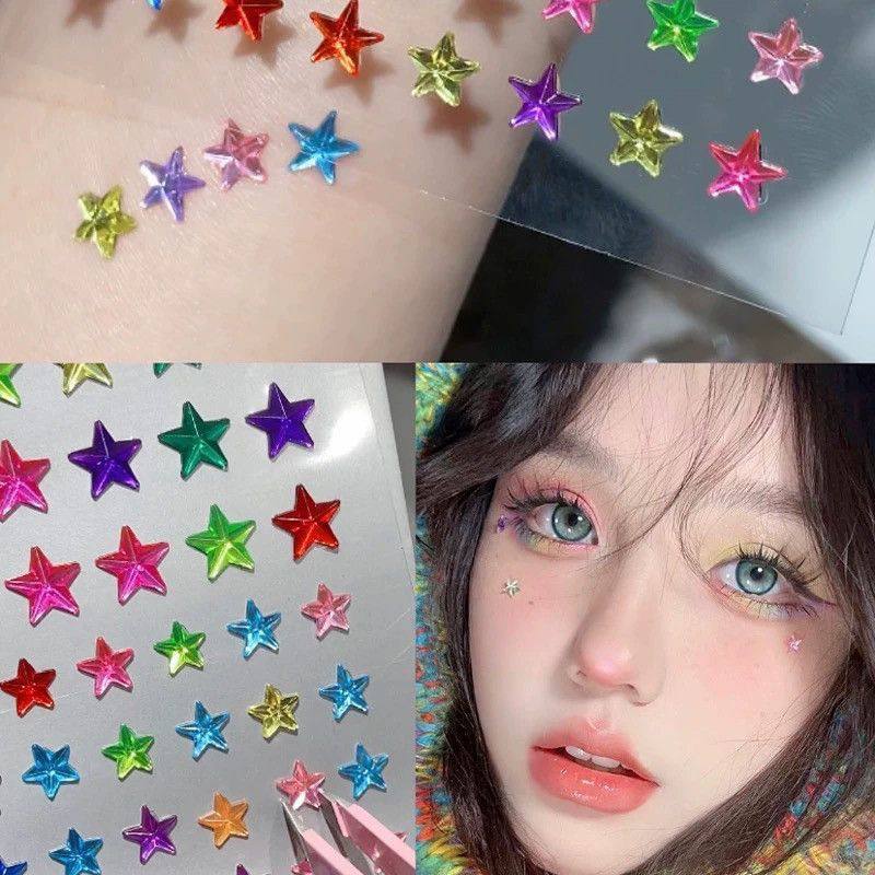 公主女孩3d立体桃心贴纸钻石贴纸眼部亮闪闪粘贴纸装饰贴纸卡通贴,淘宝优惠券,粉丝福利购,淘宝优惠卷