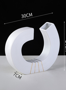 花瓶摆件轻奢陶瓷创意家居饰品