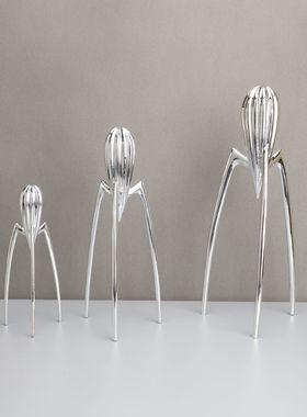 八爪金银色外星人样板房间摆件