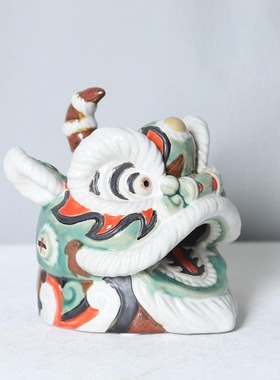 中国风舞狮狮子头新中式树脂狮子摆件样板间客厅桌面茶几软装饰品